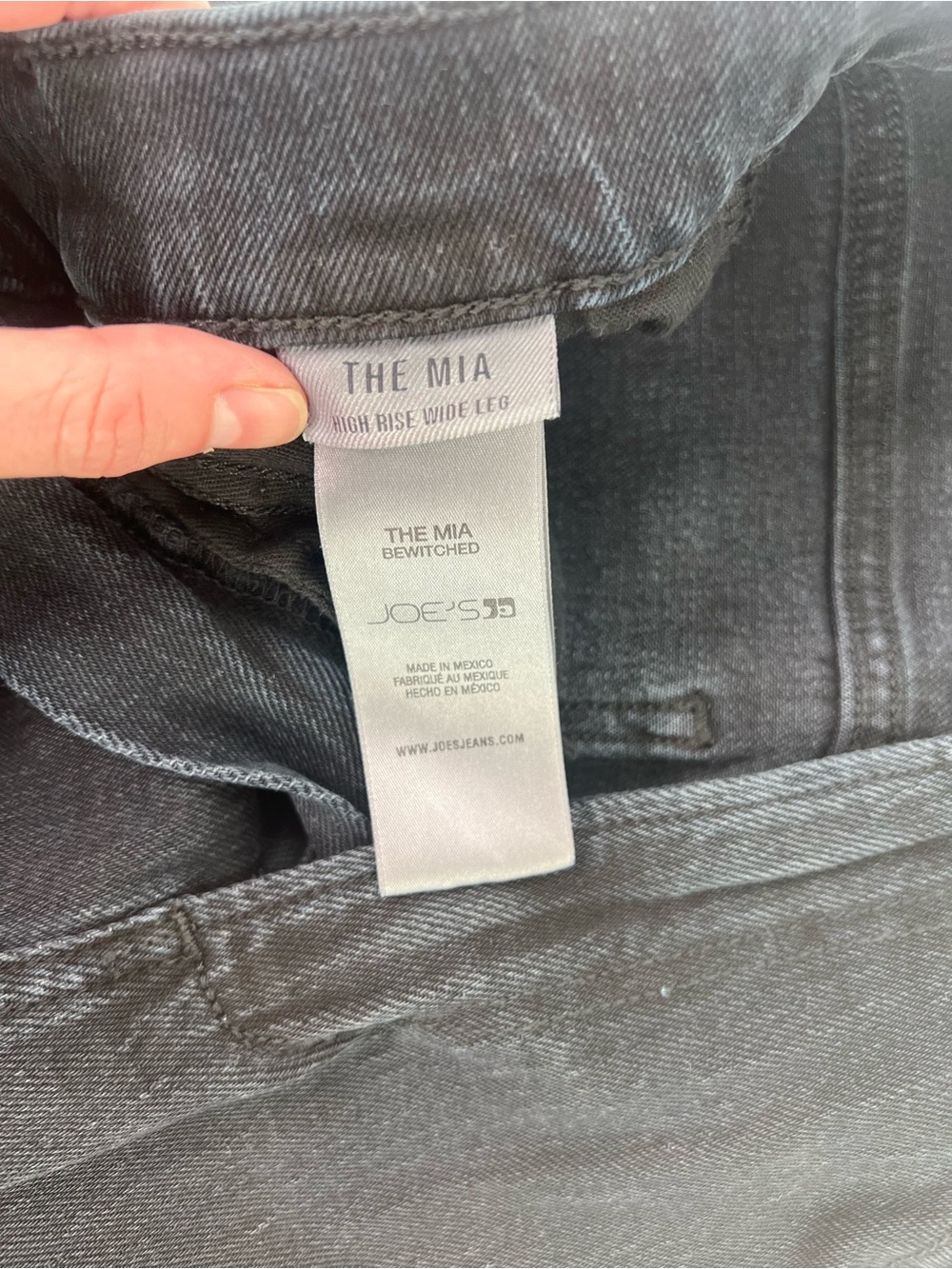Joe’s Jeans Black The Mia High Rise Wide Leg Denim Jeans in Bewitched 27 - Picture 10 of 15